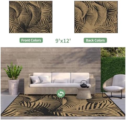 GENIMO Outdoor Rug, Waterproof Plastic Rugs - Image 2