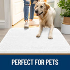 OLANLY Dog Door Mat for Muddy Paws 47x32, Super Absorbent Chenille Mud Mat - Image 6