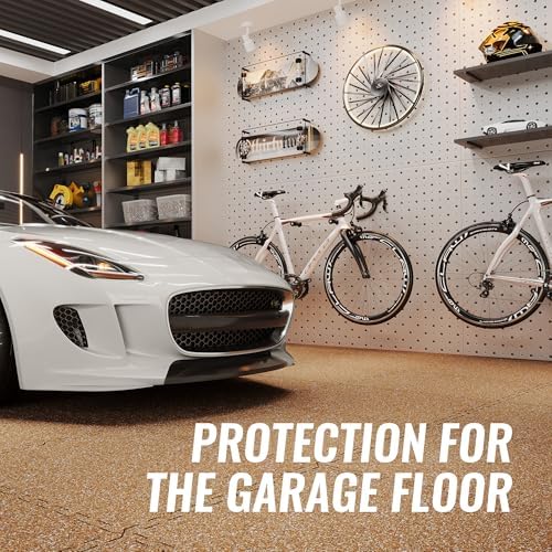 SUPERJARE 0.4'' Thick 24 Pcs 96 Sq Ft Rubber Top Exercise Equipment Mats - Image 5