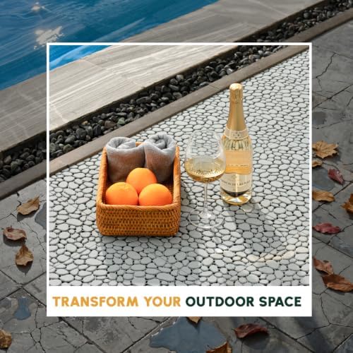 BEEFURNI Plastic Interlocking Cobbled Stone Tile - Image 3