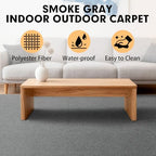 Grefinity Marine Carpet, 6 FT x 10 FT Smoke Gray Indoor Outdoor Carpet - Image 3
