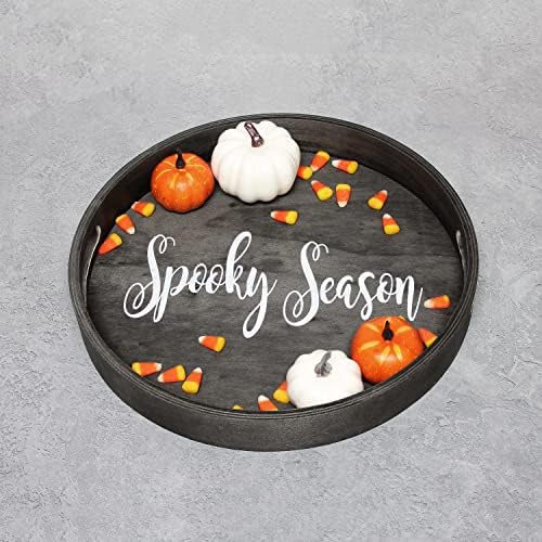 Elegant Designs HG2013-BKS Halloween Decoration Decorative 13.75'' Round Wood - Image 6