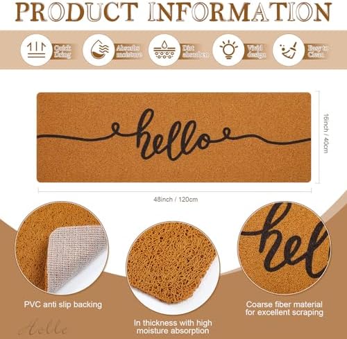 48''x16'' Long Doormat for Entrance Entry - Image 3