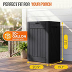 Flamaker 50 Gallon Deck Box, Package Delivery Storage Box - Image 7