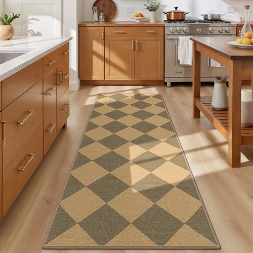 Lessymo Checkered Runner Rug 2x6 - Image 3