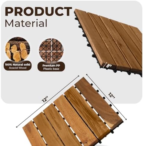 Interlocking Deck Tiles, Natural Color - Image 2
