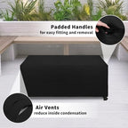 Easy-Going Rectangular Patio Coffee Table Cover UV Resistant Waterproof Outdoor - Image 3