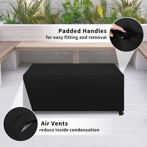 Easy-Going Rectangular Patio Coffee Table Cover UV Resistant Waterproof Outdoor - Image 3