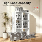 LUCKLIFE 6-Cube Storage Organizer, Modular Bookcase Shelf - Image 4
