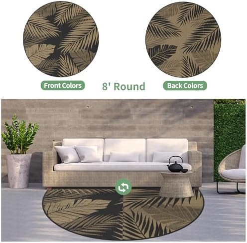 GENIMO Outdoor Rug, Waterproof Plastic Rugs - Image 2