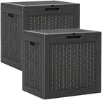 Outdoor Storage Box, Resin Deck Boxes Indoor and outdoor, Waterproof Storage by NBYSGO