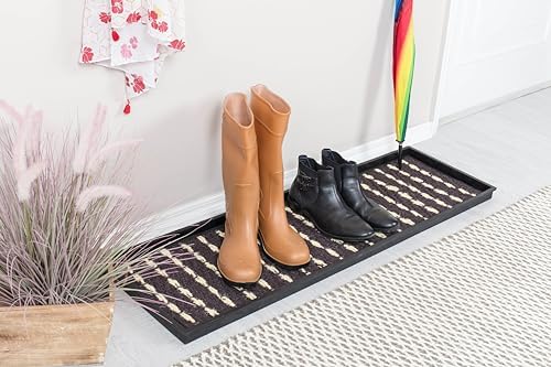 Anji Mountain Heavy Duty Waterproof Rubber Shoe Storage Mat Organizer/Boot - Image 2