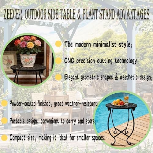 Outdoor Side Tables, Plant Stand - Image 2