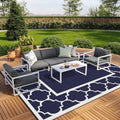 GENIMO Outdoor Rug, Waterproof Plastic Rugs 10'x14' by GENIMO