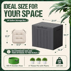 Devoko 29 Gallon Deck Box, Waterproof Resin Outdoor Storage Box - Image 6