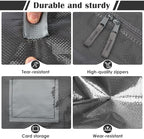6 Pack Moving Bags with Full-Open Side Zipper, Extra Large 93L Heavy Duty - Image 3