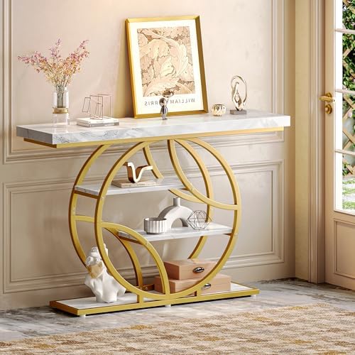 Huuger 47.2 Inch Entryway Table, Industrial Console Sofa Table - Image 3
