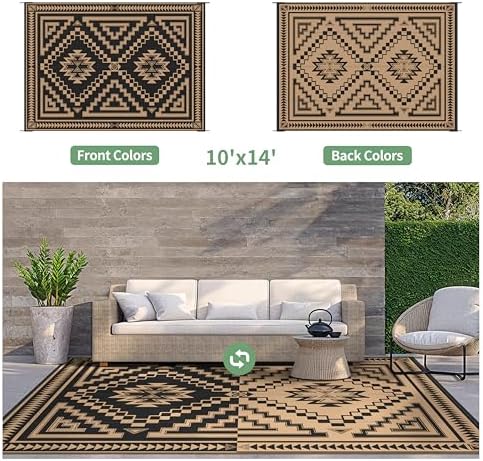 GENIMO Outdoor Rug, Waterproof Plastic Rugs - Image 4