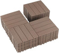 36 PCS Plastic Interlocking Deck Tiles by SkillMaid