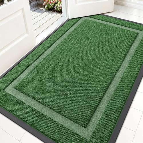 OLANLY Front Door Mat Outside 59x30, All-Season Heavy-Duty Rubber Doormat by OLANLY