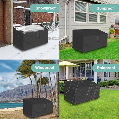 Outdoor Loveseat Cover, Outdoor Couch Sofa Covers 60''Wx35''Dx35''H - Image 6