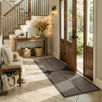 Lahome Rainbow Entryway Runner Rug, 2x6 Washable Easy Jute Kitchen Rugs - Image 2