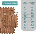 Sorbus Wood Grain Foam Floor Tiles - Image 2