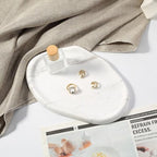 Koville Luxurious Natural White Marble Vanity Tray, Cloud Shape Serving Stone - Image 5