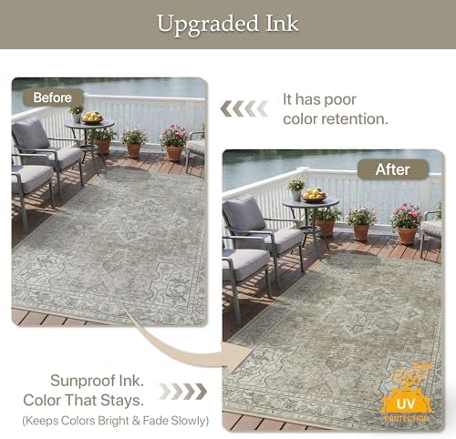 GENIMO Indoor Outdoor Rug, Washable - Image 5