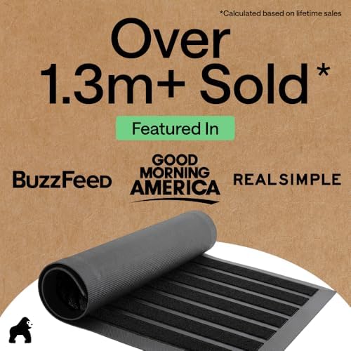 GORILLA GRIP WeatherMAX Door Mat, Indoor Outdoor Use - Image 4