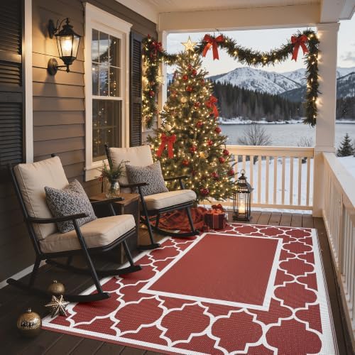 GENIMO Outdoor Rug, Waterproof Plastic Rugs - Image 4