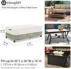 Outdoor Coffee Table Cover, Waterproof Rectangular Patio Small Side Table Cover - Image 2