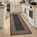 GarveeHome Jute Runner Rug 2x6 Washable Easy Jute Rug Non-Slip, Modern Bordered by GarveeHome