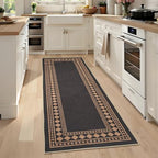 GarveeHome Jute Runner Rug 2x6 Washable Easy Jute Rug Non-Slip, Modern Bordered by GarveeHome