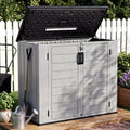 Outdoor Storage Shed Resin Waterproof Storage Cabinet by LegacyAmerhomeDirect