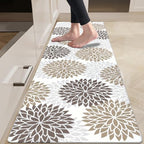 HEBE Kitchen Mats for Floor, Floral Anti Fatigue Kitchen Runner Rug by HEBE