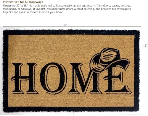 Gardenised Heavy Duty Coco Coir Doormat - Image 3
