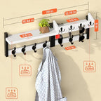 29'' White Coat Rack Wall Mount - Image 4