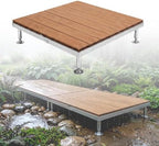 Modular Raised Deck Platform Floating Deck Kit Adjustable Feet All-Weather by MBBTAGHome