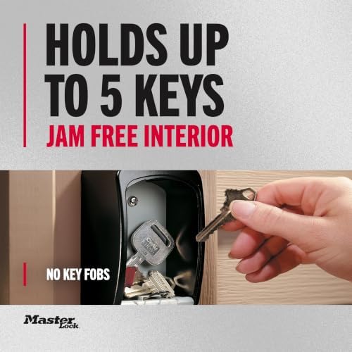 Master Lock 5-Key Combination Safe Black/Silver 5401D - Image 5