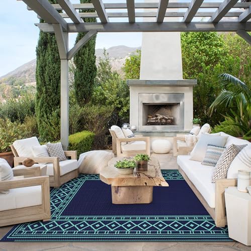 GENIMO Outdoor Rug, Waterproof Plastic Rugs - Image 3