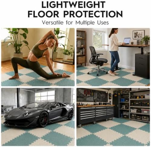 18 Pcs EVA Foam Floor Tiles, Puzzle Exercise Mat Set - Image 7