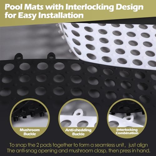 Tinideya 50 Pcs Drainage Interlocking Floor Tiles - Image 4