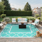GENIMO Outdoor Rug, Waterproof Plastic Rugs - Image 2