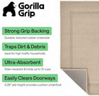 GORILLA GRIP Indoor Door Mat, Rubber Backing Entry Rug 72x24 - Image 2