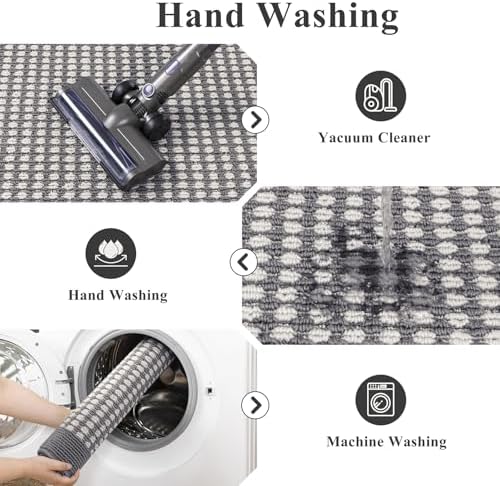 Ileading Laundry Room Runner Rug 2x5ft Non Slip Farmhouse Kitchen Floor Mats - Image 5