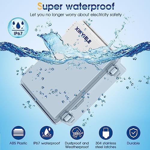Waterproof Outdoor Project ABS Plastic Junction Box IP67 Weatherproof Dustproof - Image 2