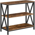 MAHANCRIS 31.5" Sofa Table, Industrial Console Table, 3-Tier Entryway Table by MAHANCRIS