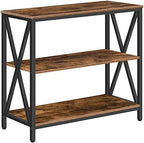MAHANCRIS 31.5" Sofa Table, Industrial Console Table, 3-Tier Entryway Table by MAHANCRIS