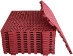 12 Pack Modular Interlocking Cushion 11.6" x 11.6" Rubber Mat Floor Tile Mats - Image 3